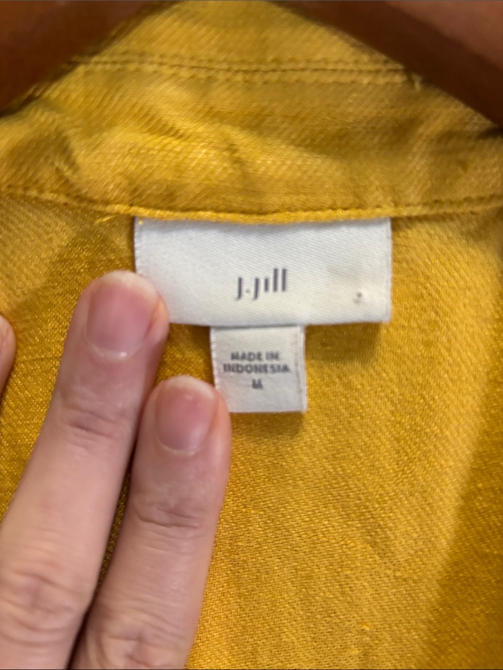 J. Jill “Daisy” Linen Blend Yellow Drawstring Hem Blazer Jacket Button Utility - Picture 2 of 10